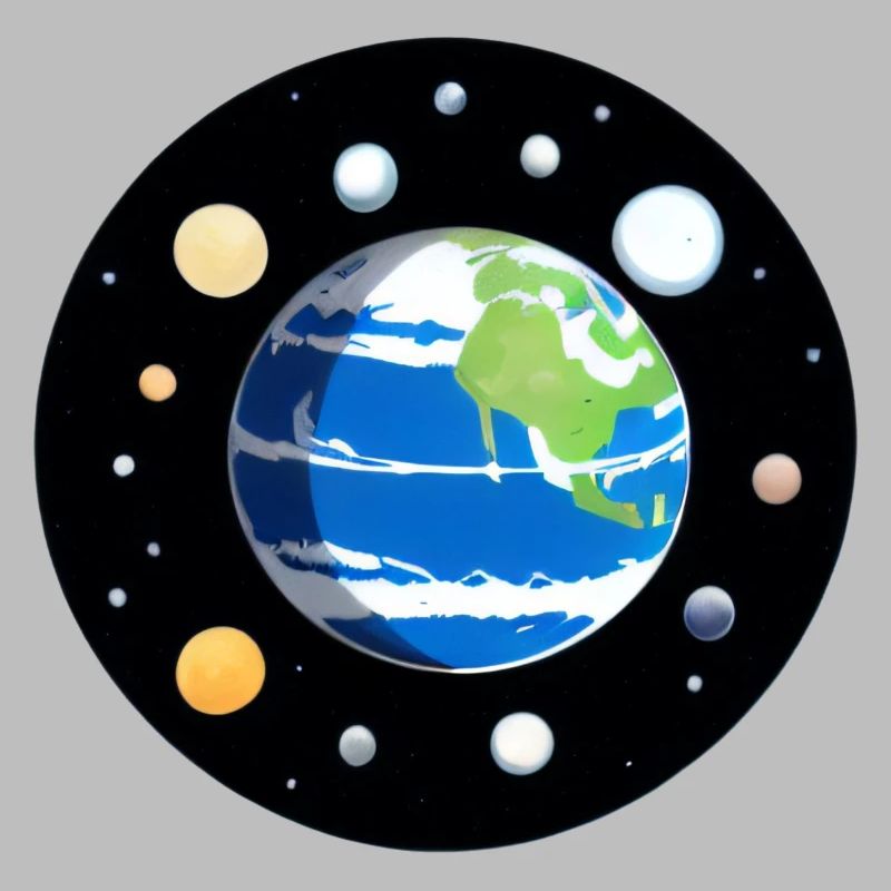 Mignon dessin animé représentation de la planète Terre 7