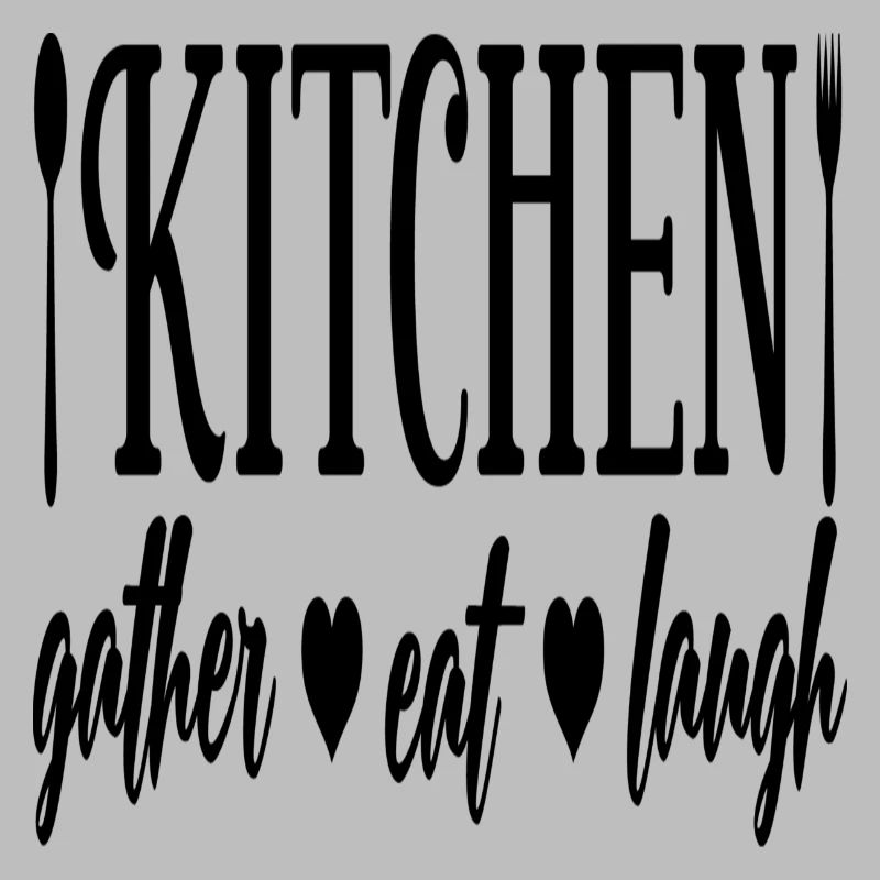 Kitchen gather eat laugh