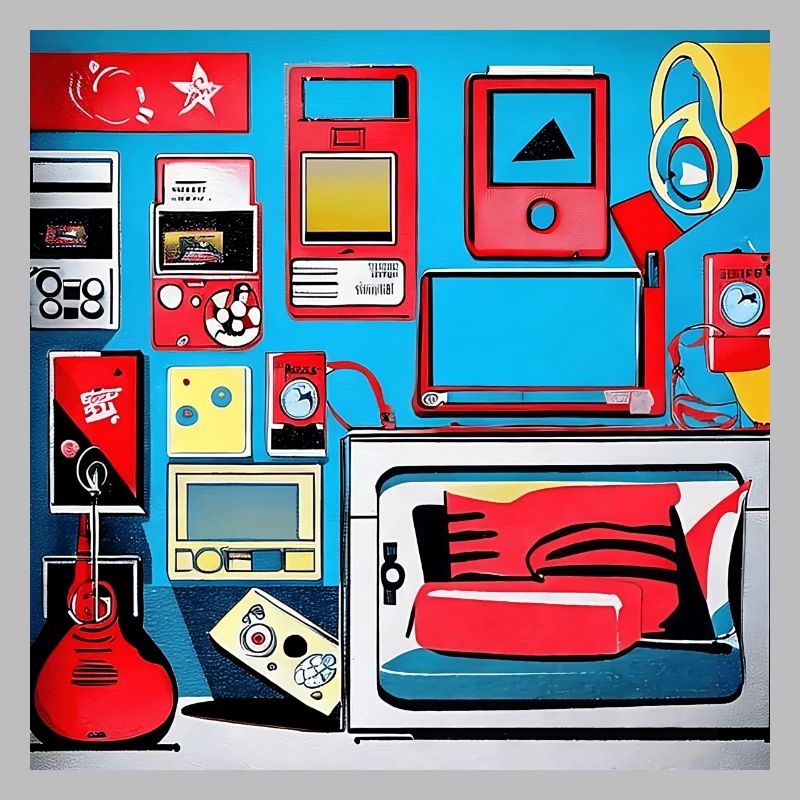 80er Style Retro Zimmer