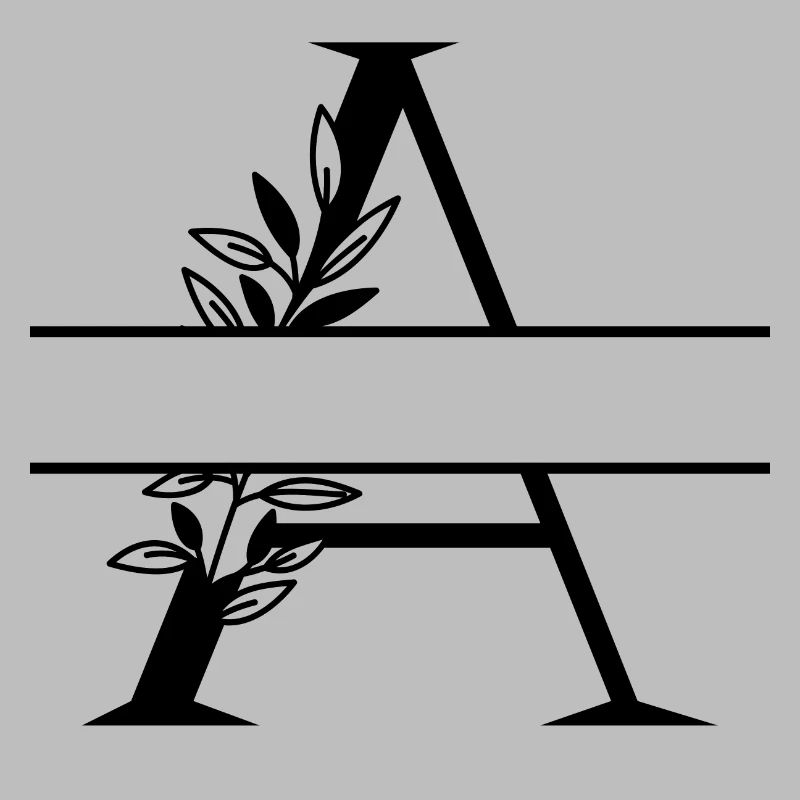 Personalized floral letter