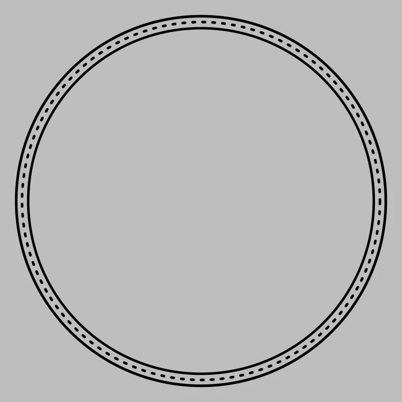 Points Circle Frame Decor