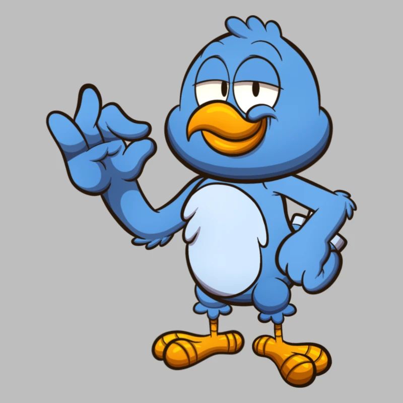 Perfekter blauer Vogel