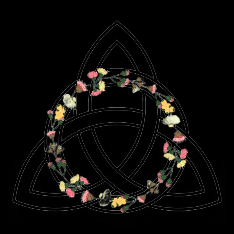 Keltisches Symbol - Triquetra / Triquette oder Triquel.