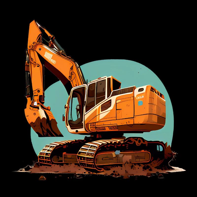 Bagger| Schaufelbagger | Retro