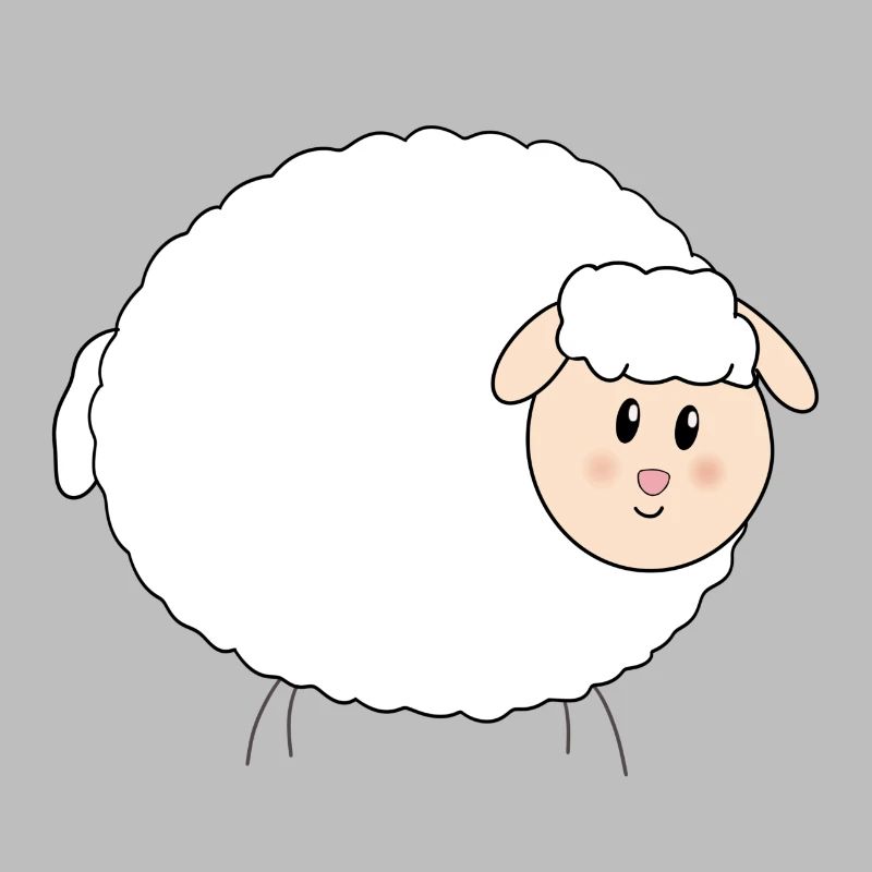 Süßes, dickes Schaf Ostern