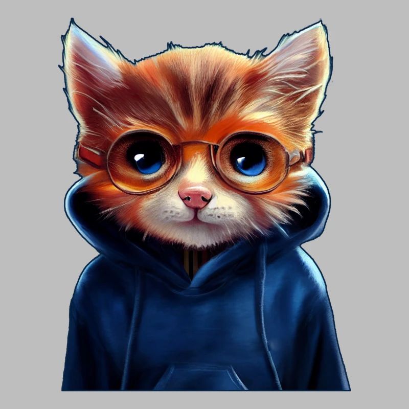 Süße Katze mit Pullover