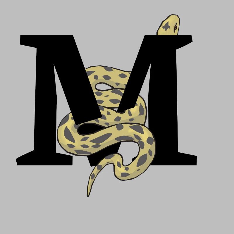 Lettre m serpent