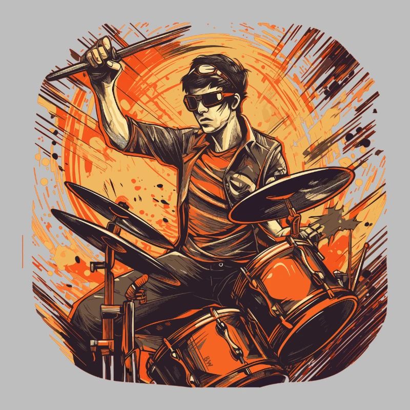 Drummer orange