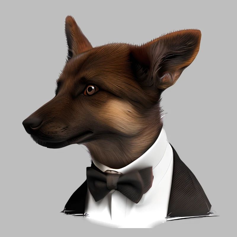 Deutscher Schäferhund Anzug Hundehalter Hundewelpe