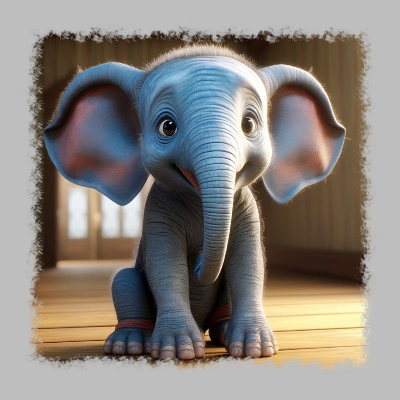 Petit éléphant mignon