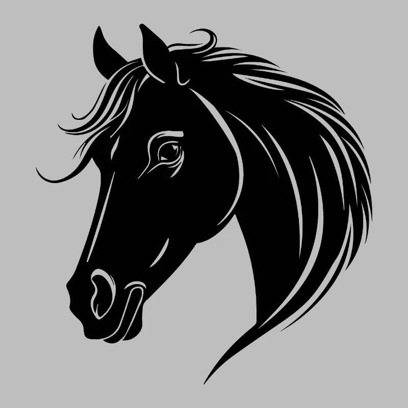 Poney tête de cheval