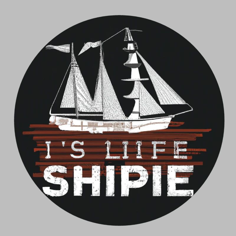 Design de navire avec slogan