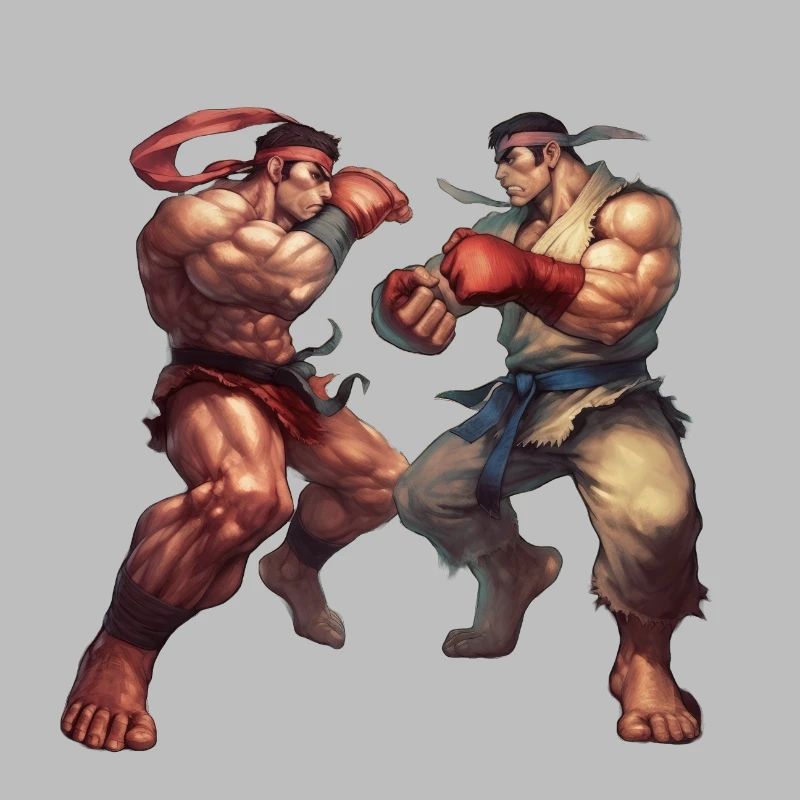 Conceptions dynamiques de style Streetfighter pour le combat
