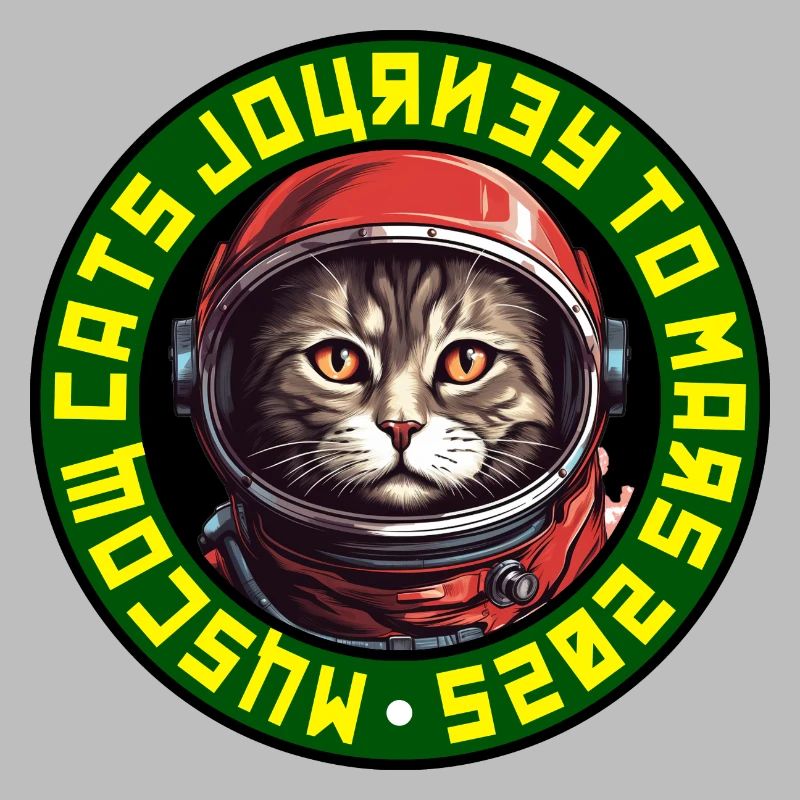 Logo du chat astronaute 2 - soviétique