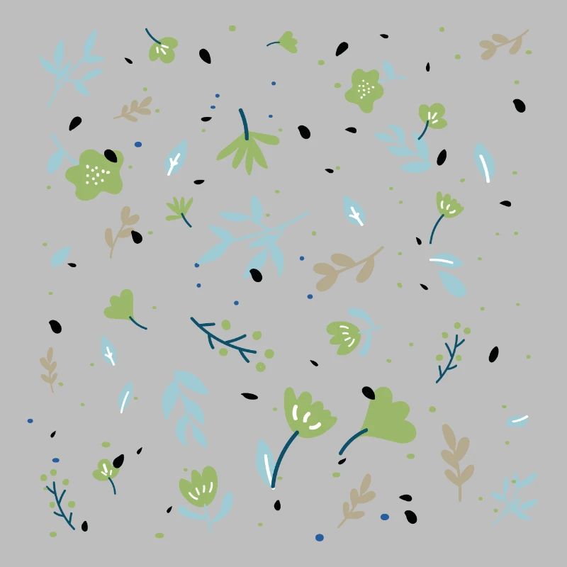 Blauer floraler transparenter Hintergrund