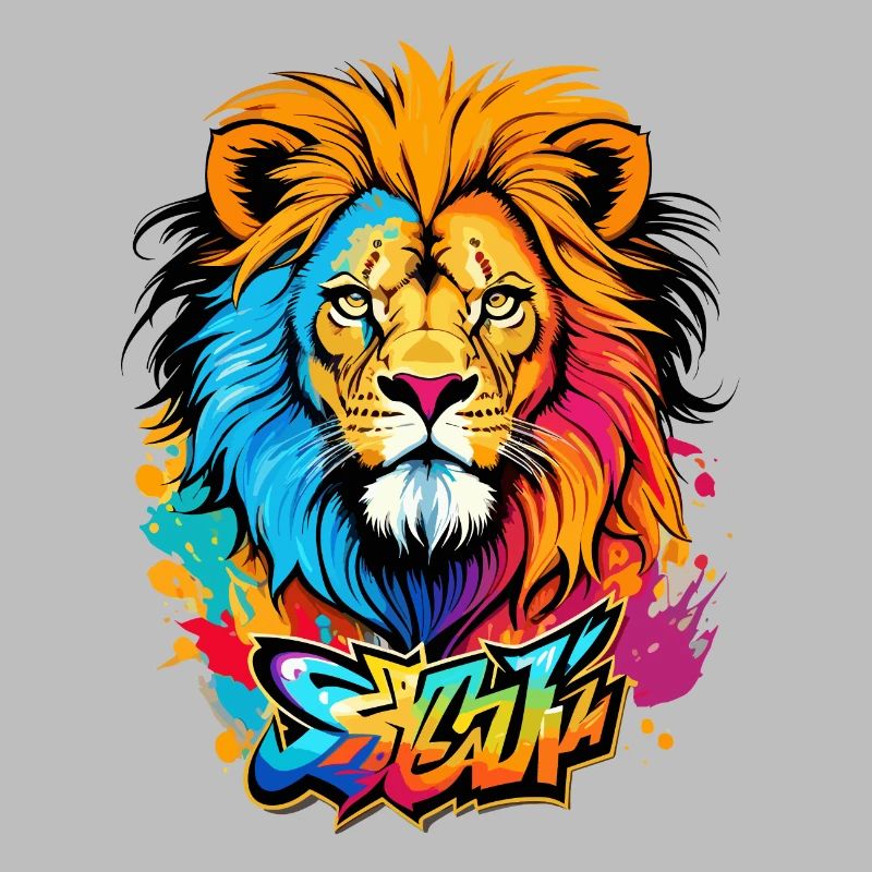 Lion graffiti