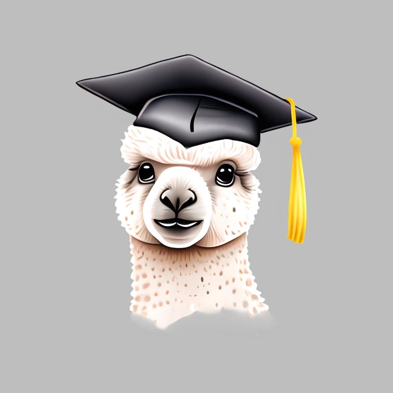 Bachelor Schulabschluss Alpaka Studium Absolvent