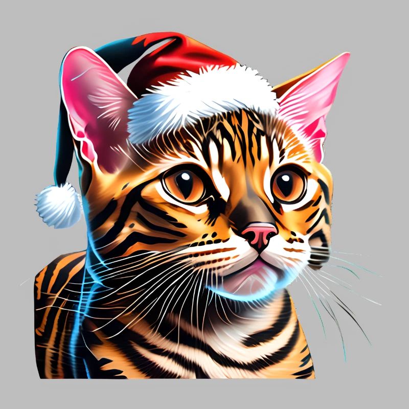Chaton de Noël chat du Bengale Chaton du Bengale