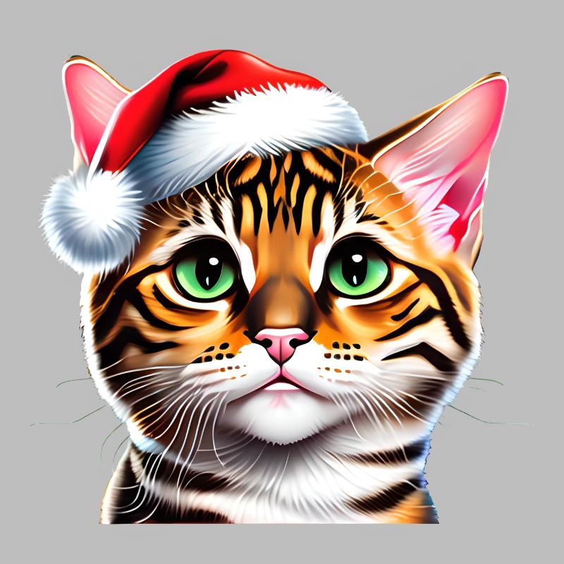 Chat du Bengale Chaton Bengale Chaton Noël