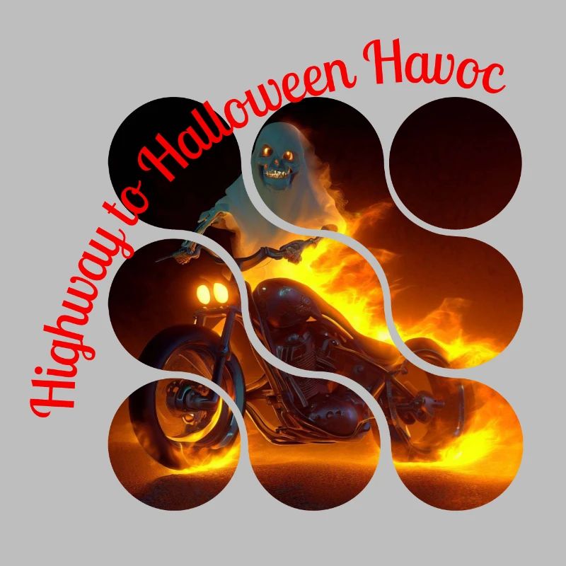Flaming Biker, Halloween Fire