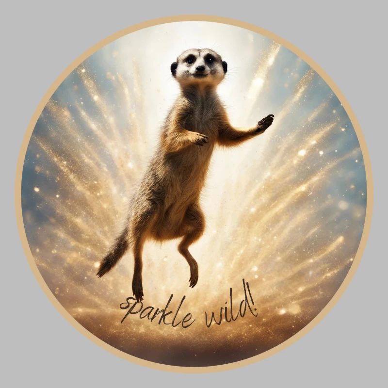 Erdmännchen in Glitzer