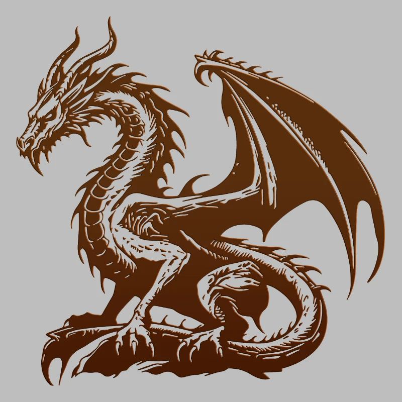 Fantasy Drache Anime Drachenkopf Mythisches Reptil