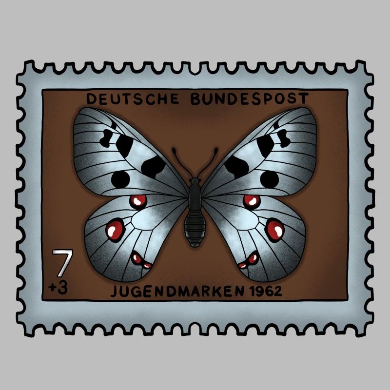 Timbre-poste papillon