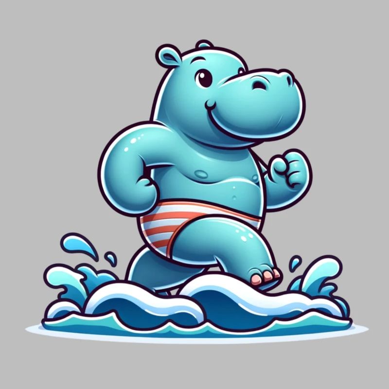 Swimming Competition Hippo