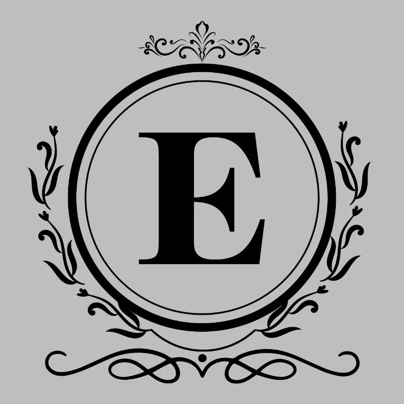 Buchstabe E Dekoration