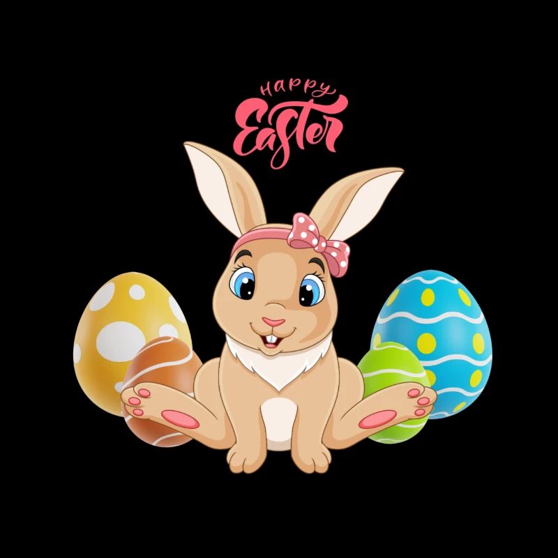 Happy Easter Bunny Egg