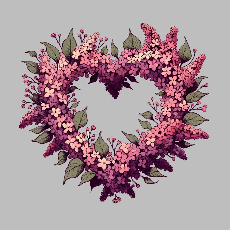 Buisson de fleurs lilas