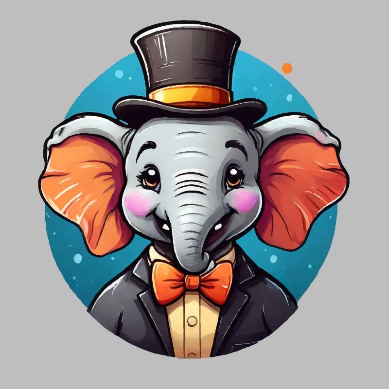 Funny Comic Elephant