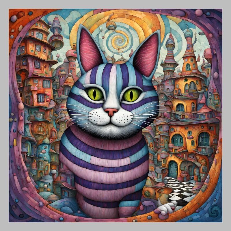 Surreal Pop Animals 8 Cat