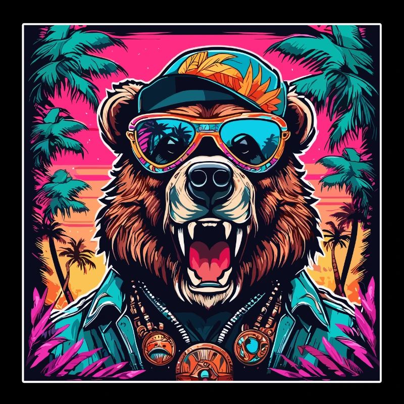 Tattoo / Tier / Kunst / cool / Comic / Bär