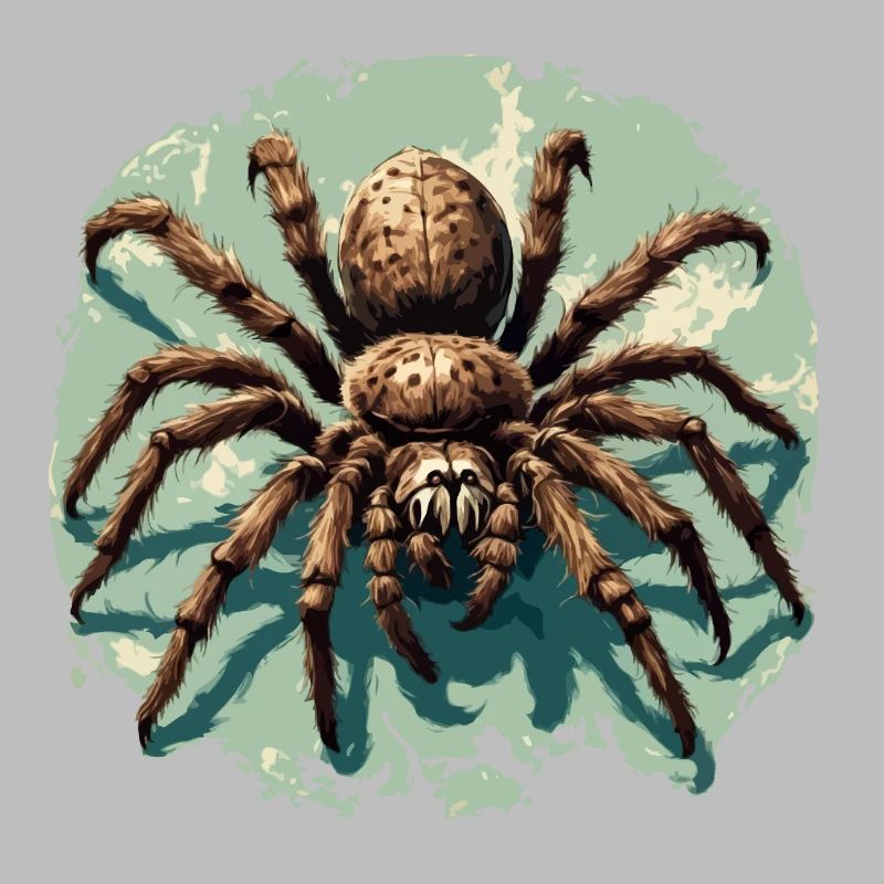 Spinne / Netz / Haustier / Kriechtier / Achtbeiner