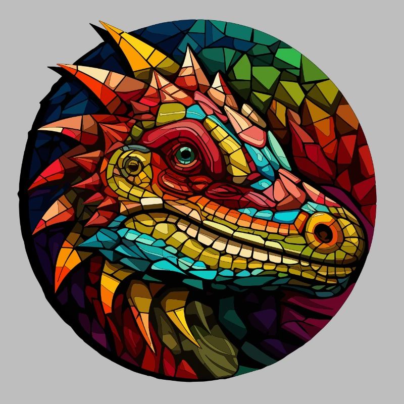 Abstract Lizard - Geometric Design