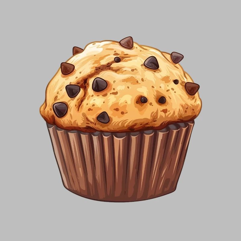 Delicious Chocolate Chips Muffin