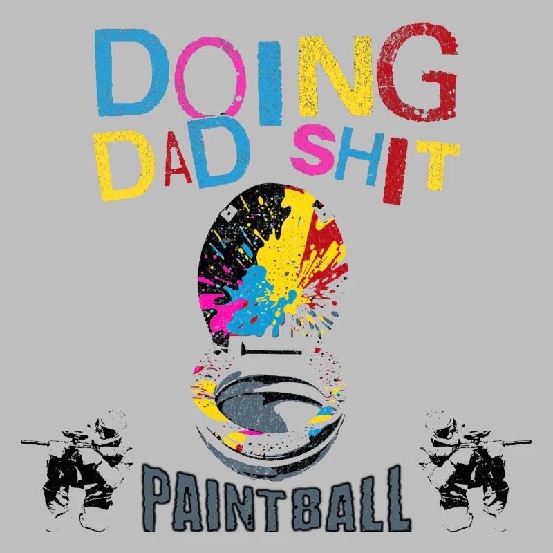 Faire du paintball de merde de papa