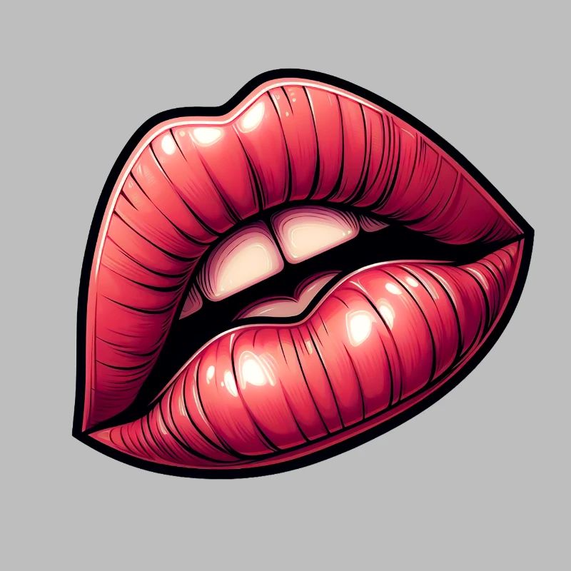 Red Lips - Intense Sensuality