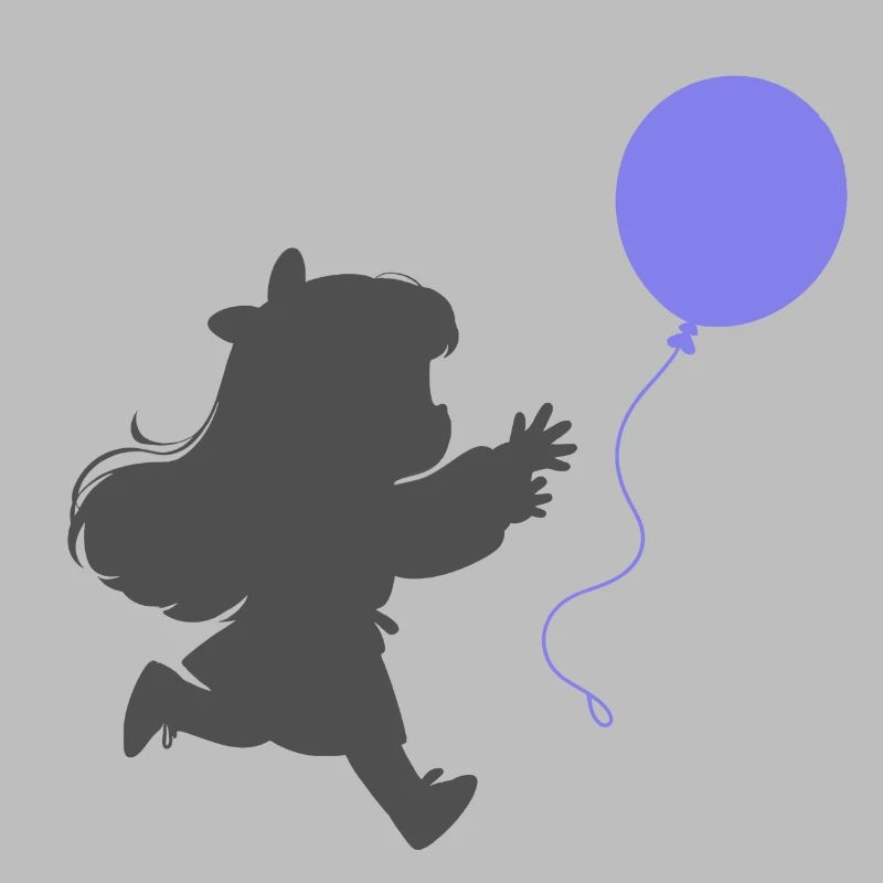 Mädchen mit einem Luftballon