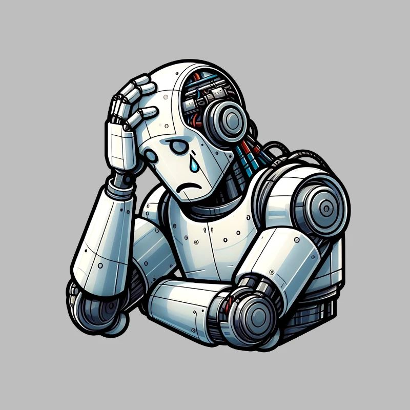 Ängstlicher Roboter