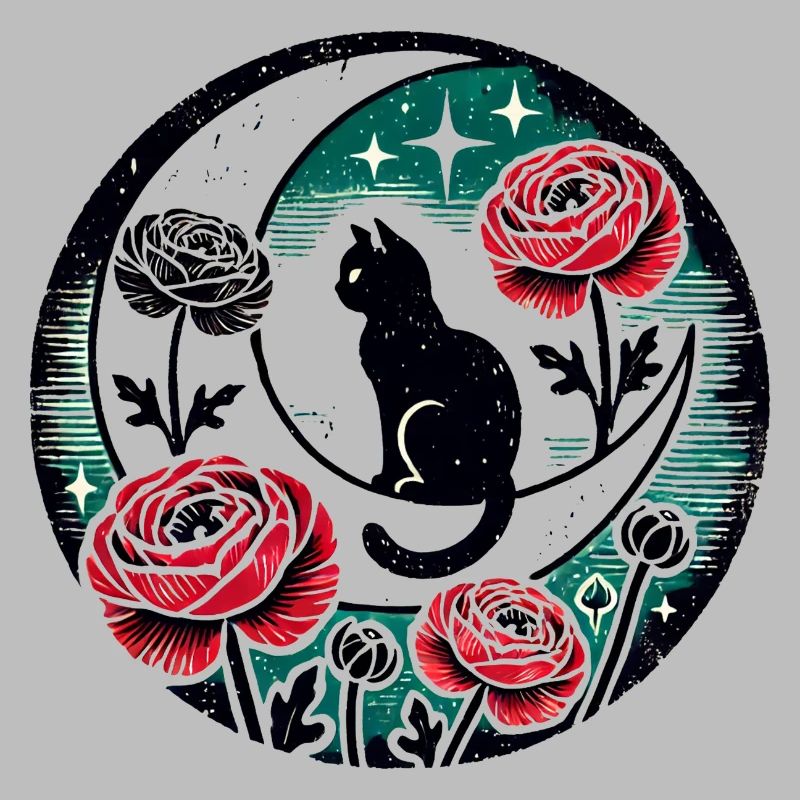 Lune chat noir