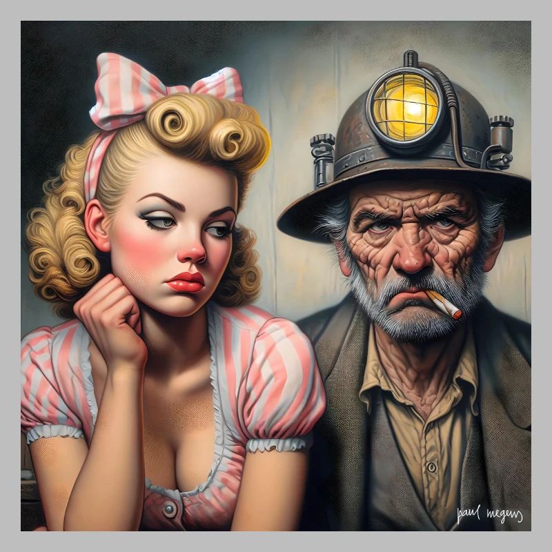 Das Mädchen und der Bergmann