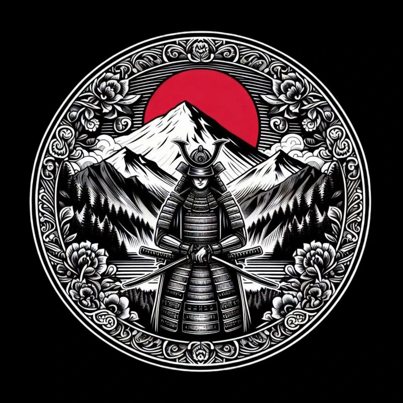 Japanischer Samurai-Krieger