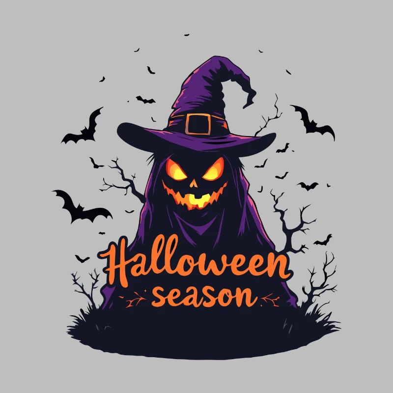 Conception de la saison d’Halloween – Evil Jack-o'-Lantern Wit