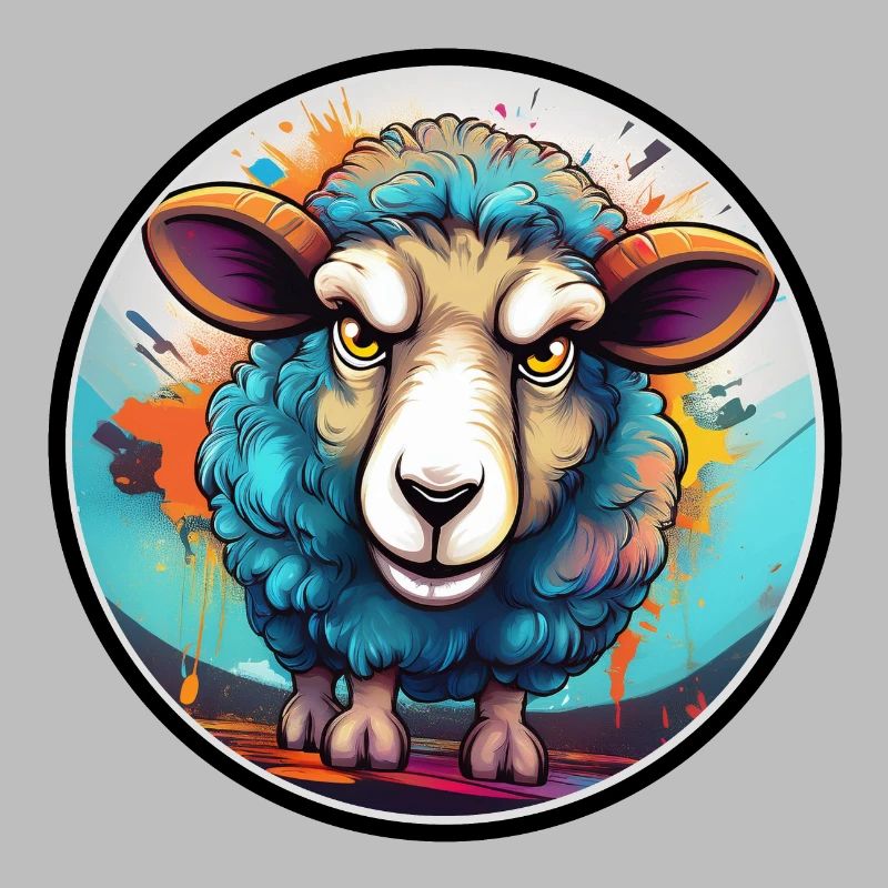 Angry Sheep Graffiti