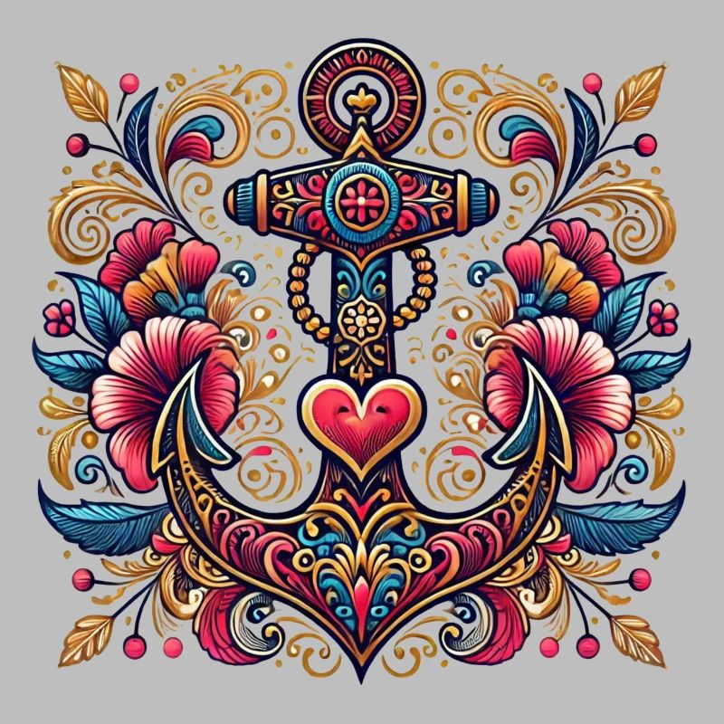 Anchor with heart