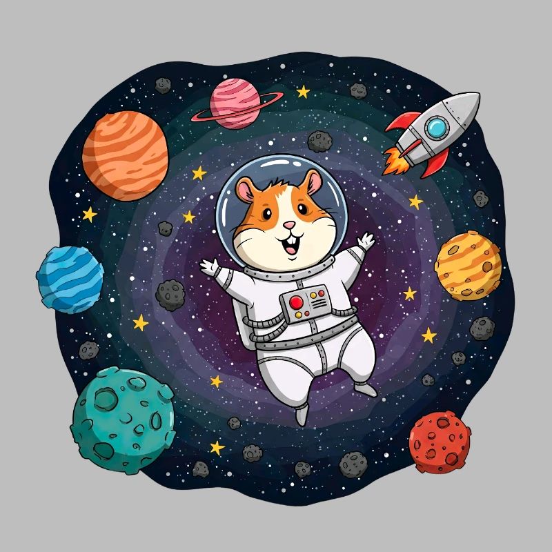 Hamster de l’espace astronaute
