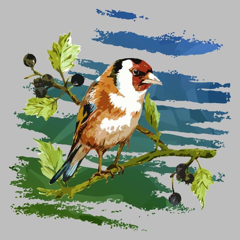 Bunter Vogel