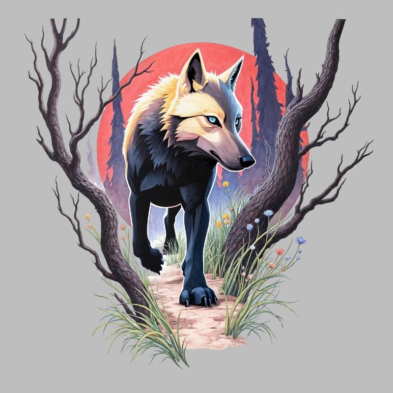 Wolf auf der Jagd